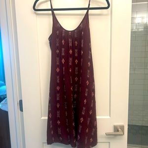 Madewell backyard bbq dress - burgundy  - XS